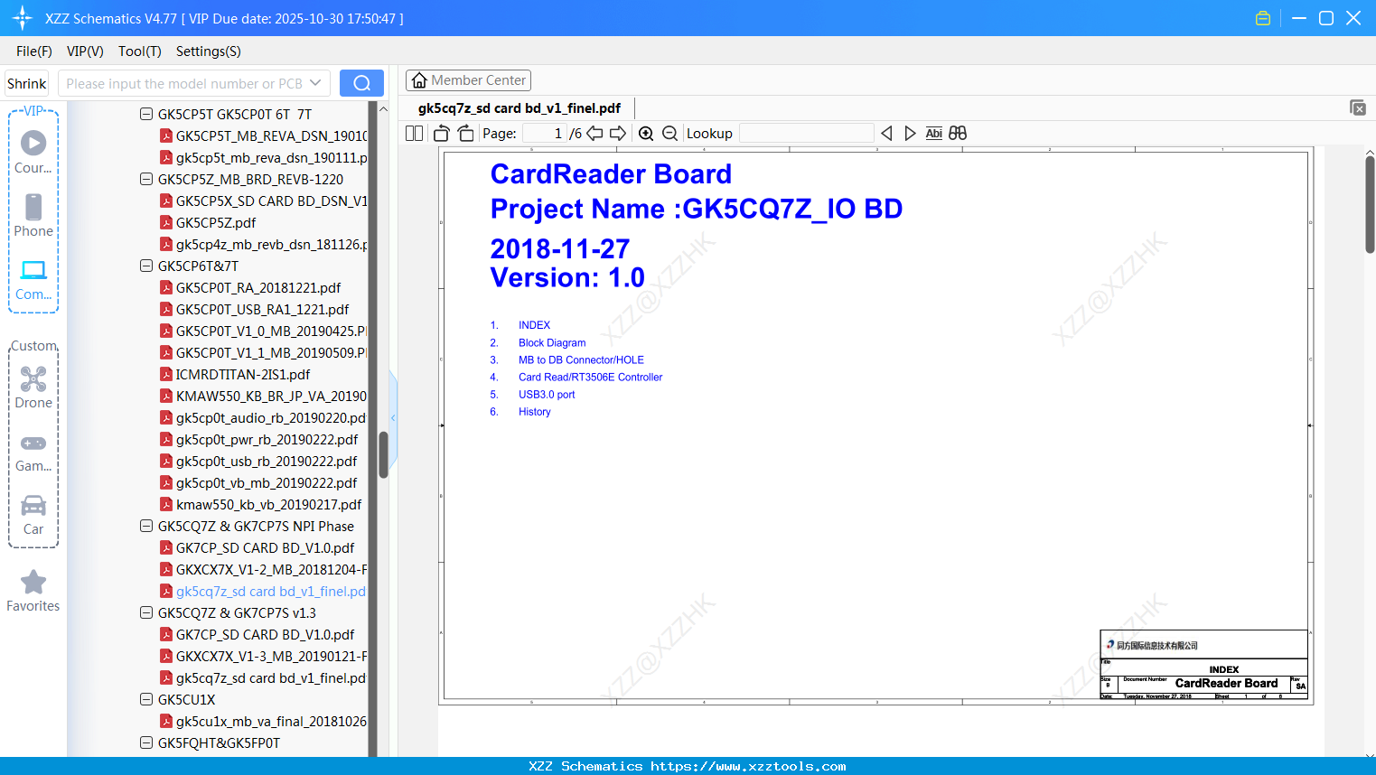 Laptop Mechrevo Gk5cq7z_sd Card Bd_v1_finel